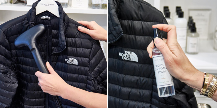 drying a puffer jacket