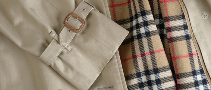 burberry coat material