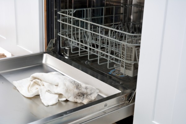 Open dishwasher