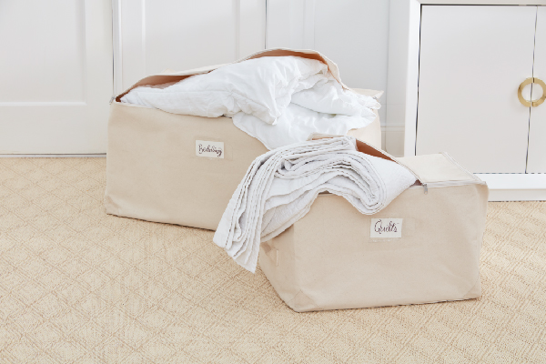 bedding and linens in Large Canvas Storage Bags